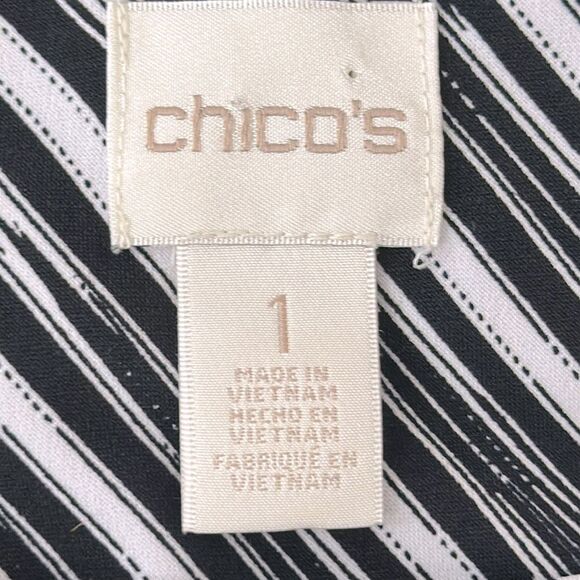 Chico's Top Size 1 (8) Medium Dolman Sleeve Stretch - Picture 10 of 14